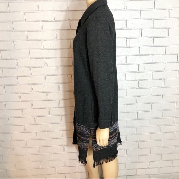 T. Garment Long Lightweight Button Down Jacket - Picture 4 of 8